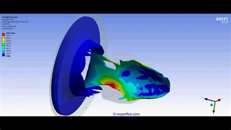 Ansys Wb Explicit Dynamics Fea Simulation Of High Speed Stamping Of