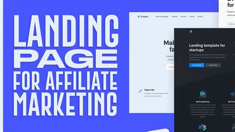 Free Landing Page For Affiliate Marketing Tutorial Youtube