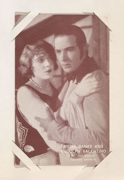 Vilma B Nky And Rudolph Valentino In The Eagle From Scenes From