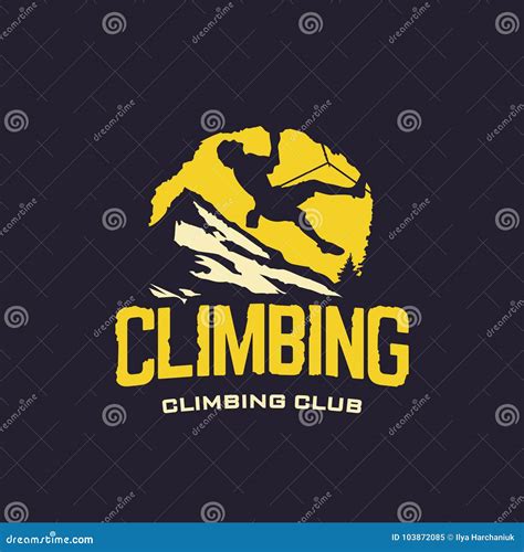 Modern Vector Professional Logo Emblem Climbing Club Stock Illustration ...