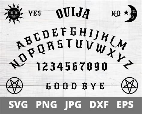 Classic Ouija Board Svg Ouija Board Design Assortment Ouija Occult