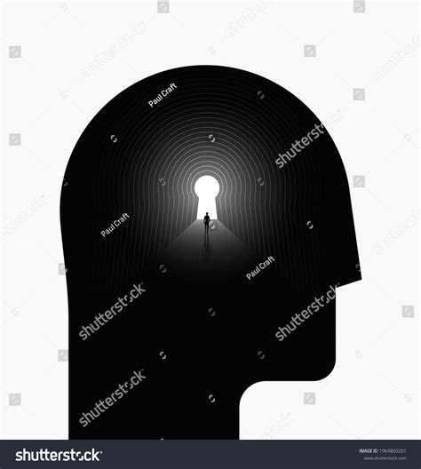 Inner World Inner Space Psychologic Concept Stock Vector Royalty Free