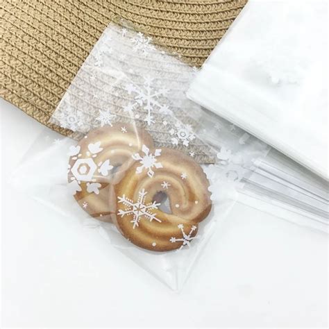 100pcs/lot 10*10.5 cm clear cellophane bags poly bag cookies bags ...