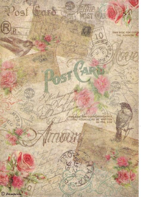 Papier Ry Owy Do Decoupage Stamperia Decoupage Vintage Vintage