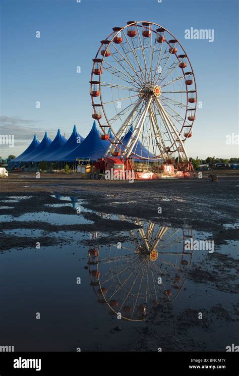 Ferris Wheel And Marquee At Oxegen Music Festival Stock Photo Alamy