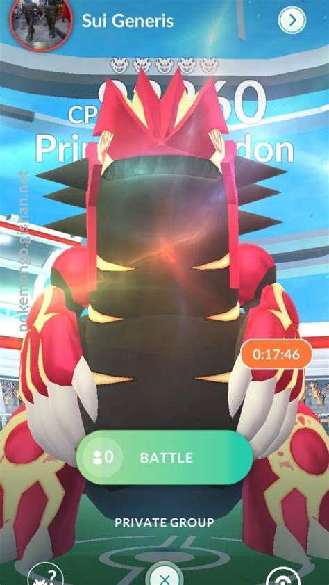 Groudon Raid Boss Pokemon Go