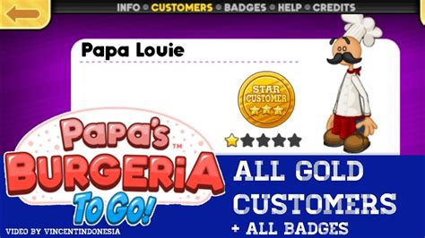 Papa S Burgeria To Go All Gold Customers All Badges Rita Worker