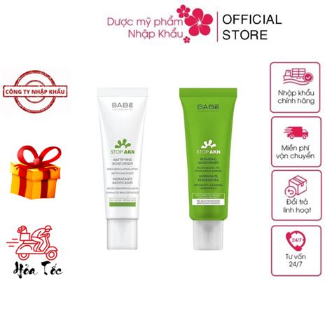 HÀNG NHẬP KHẨU Kem Dưỡng Babe Stop AKN Mattifying Moisturiser dưỡng ẩm