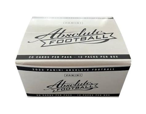 2022 Panini Absolute Football Jumbo Value 12 Pack Box Da Card World