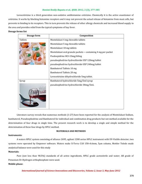 A Simple Rp Hplc Method For Simultaneous Analysis Of Pseudoephedrine