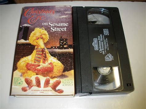 Sesame Street Christmas Eve On Sesame Street Vhs Oop