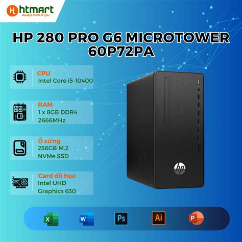 Máy Tính để Bàn Hp 280 Pro G6 Microtower 60p72pa