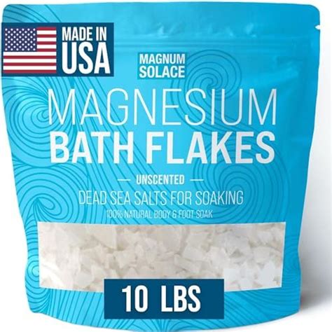 Aromasong Magnesium Flakes From The Dead Sea 12 Lb Resealable Pack Muscle