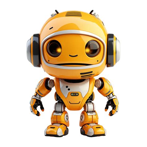 A mini yellow robot ai generative 29335997 PNG