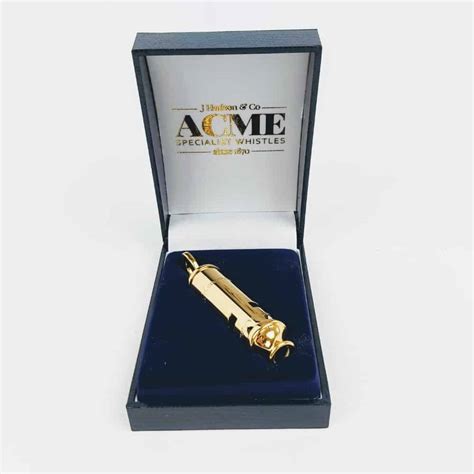 Gold Plated Metropolitan Police Whistle 15 Acme Whistles Sgb