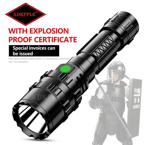 Ex Mah Explosion Proof Flashlight Floodlight Self Defence Led Torch