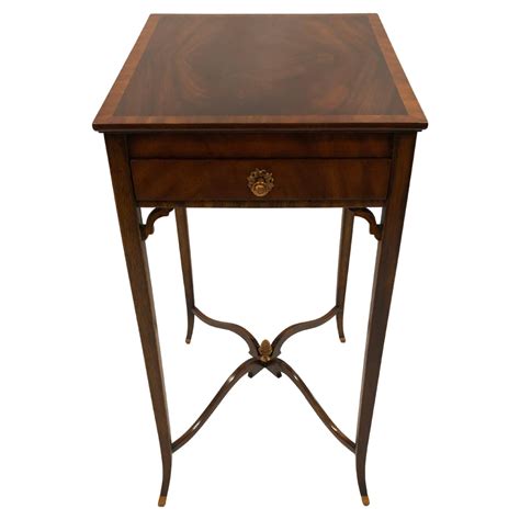 Mahogany Single Drawer Side Table For Sale At 1stdibs