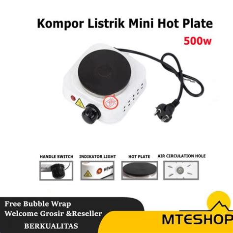 Jual Kompor Listrik Mini Hot Plate Electric Cooking 500W Shopee Indonesia