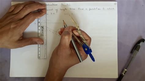 Ex Q Draw A Line Segment Of Length Cm Find A Point P On It