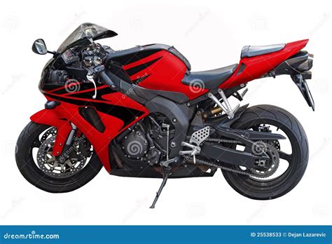 Red Motorcycle Stock Image Image Of Background Racing 25538533