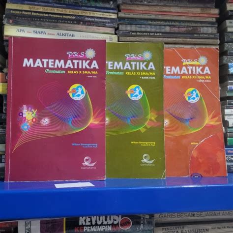 Jual BUKU BEKAS PKS MATEMATIKA KEL PEMINATAN KELAS 1 2 3 SMA GEMATAMA