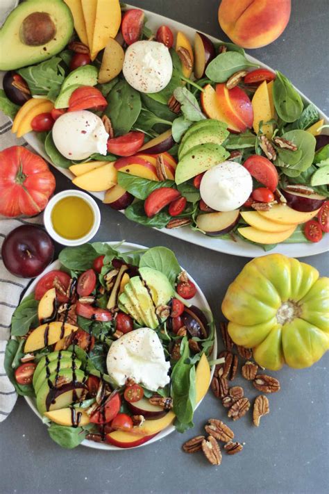 Summer Stone Fruit Salad With Burrata Street Smart Nutrition