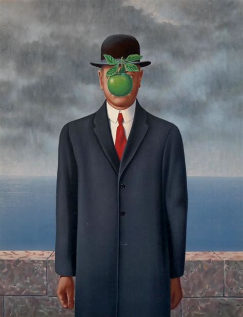 The Son of Man, 1946 by Rene Magritte (Info on comments) : r/ArtHistory