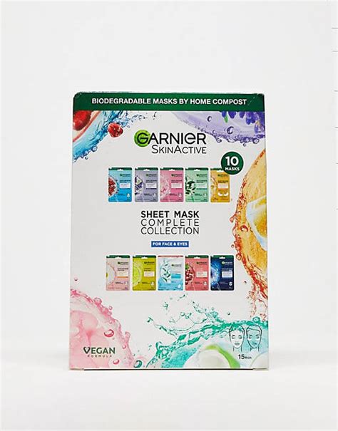 Garnier Skinactive Sheet Masks Complete Collection 10 Pack Save 33 Asos