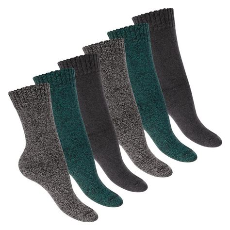 Footstar Thermosocken Damen Frottee Socken 6 Paar Winter Socken Mit