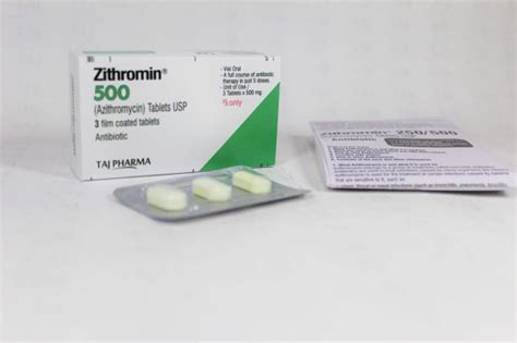 Azithromycin Tablets Usp 500mg Taj Generics Pharmaceuticals Taj Pharma