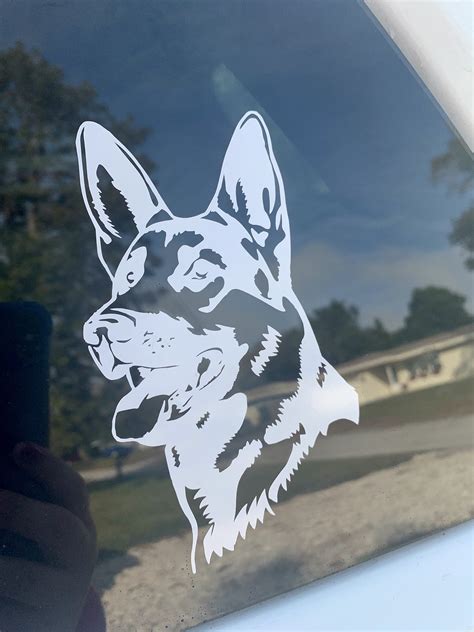 German Shepherd German Shepherd Decal Dog Lover Car Decal Etsy