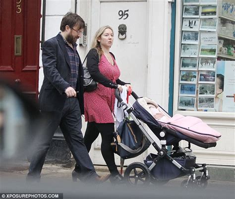 David Mitchell Unveils Full Beard With Wife Victoria Coren And Baby