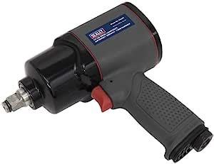 Sealey Air Impact Wrench Sq Drive Composite Twin Hammer Sa