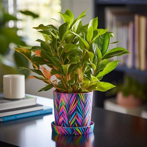 Uma Planta Medalh O Calathea Foto Premium