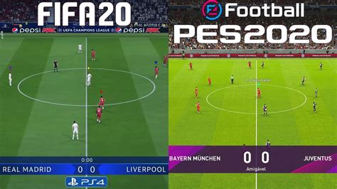 FIFA 20 Vs PES 2020 GAMEPLAY OFICIAL COMPARISON YouTube