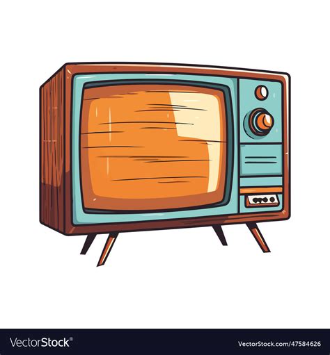 Retro tv Royalty Free Vector Image - VectorStock