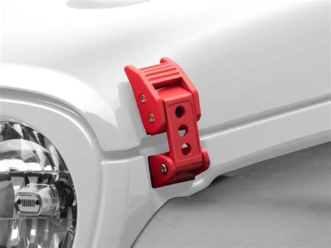 Redrock Jeep Wrangler Hood Latches Red J171345 07 24 Jeep Wrangler Jk