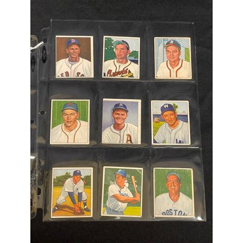 18 1950 Bowman Baseball Cards Auction