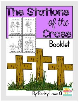 Stations of the Cross Booklet by The Kinder Korner | TpT