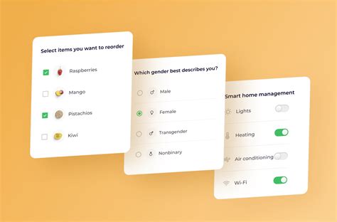 Understanding Checkboxes Radio Buttons And Toggle Switches