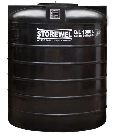 1000 L Black Storewel Water Storage Roof Tank At Rs 12000 Piece