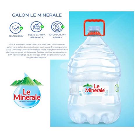 Jual Le Minerale Galon 15 L Kab Bandung Barat DiMiQs Tokopedia