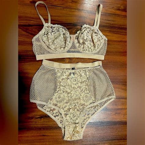 Else Intimates Sleepwear Else Lingerie Petunia Full Cup Underwire Bra And High Waist Brief