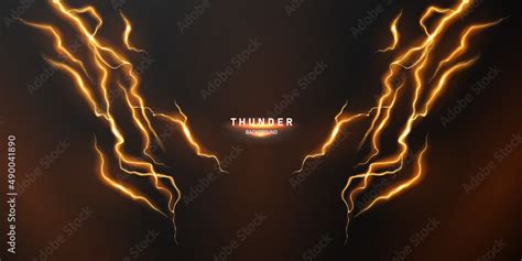 lightning light effect background realistic flash with lightning ...