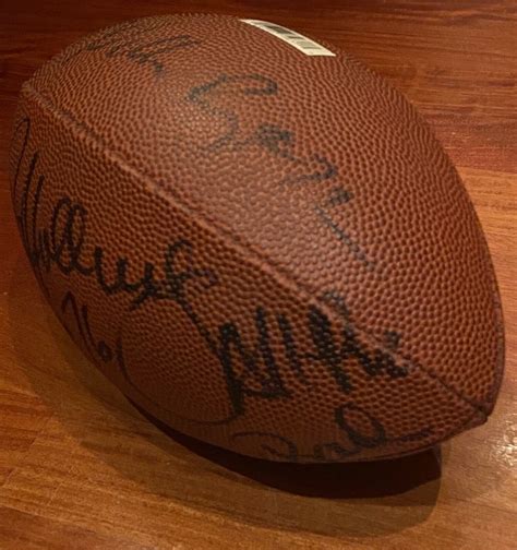 Brian Holloway Autographed Football Superbowl Xx New England Patriots