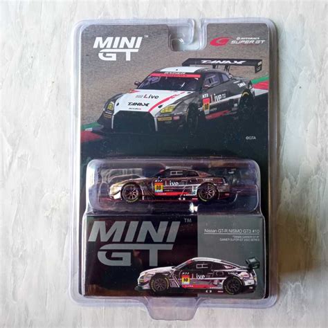 Jual Mini Gt Nissan Gt R Nismo Gt3 10 Tanax Gainer Gt R Gainer Super Gt 2022 Series Shopee