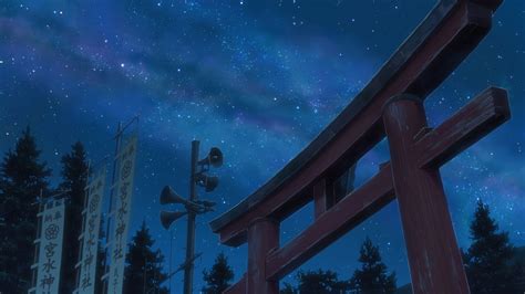 Makoto Shinkai Kimi No Na Wa Anime Anime Girls Sky Stars HD Wallpaper