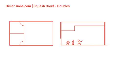 Squash Court Doubles Dimensions And Drawings