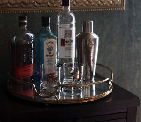 Tips for Styling a Glamorous Mirrored Bar Tray