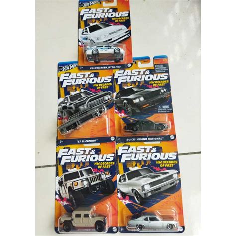 Hot Wheels Mainline Series Fast Furious HW DECADES OF FAST Volkswagen Jetta Mk3 Hummer H1 El